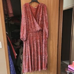 Chic Long Sleeve Floral Dress